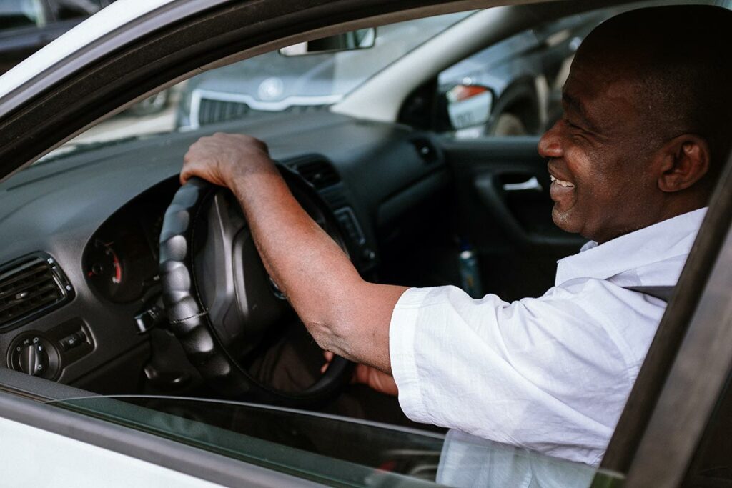 Driver in car